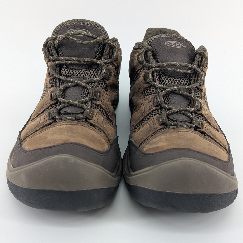 KEEN Voyageur Mens Hiking Shoes Brown Olive Low Top 1026910 Size 9.5